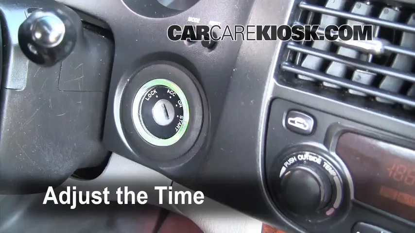 2004 Suzuki Verona LX 2.5L 6 Cyl. Reloj Fijar hora de reloj